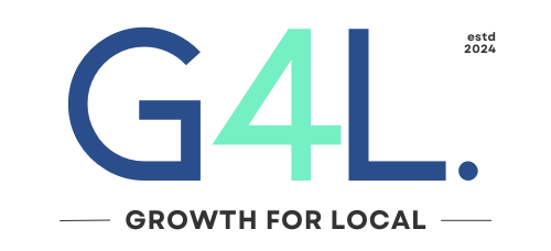 Growth For Local logo con eslogan